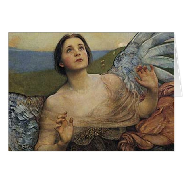 Tarjeta de sentido de visión de ángel (Anverso (Horizontal))