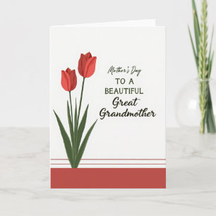 Tarjeta de Sentimiento Floral Rayada