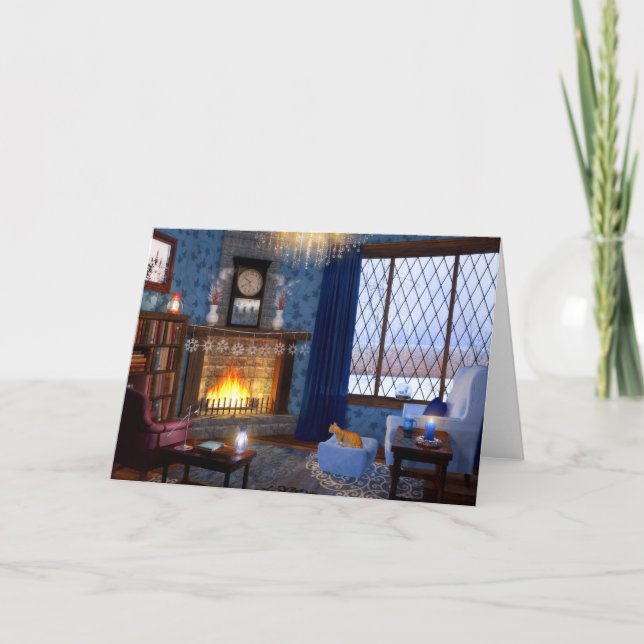 Tarjeta de serenidad de invierno (Anverso)