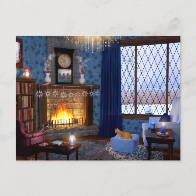 Tarjeta de serenidad invernal (Anverso)