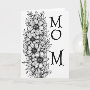 Tarjeta de serenidad para mamá botánica