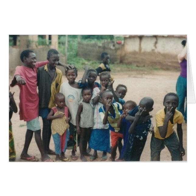 Tarjeta de serie del pueblo de Gambia #3 (Anverso (Horizontal))