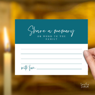 Tarjeta de servicio funerario, comparte un recuerd