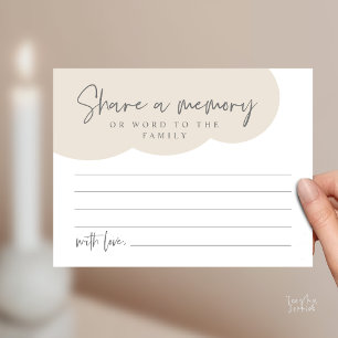 Tarjeta de servicio funerario, comparte un recuerd