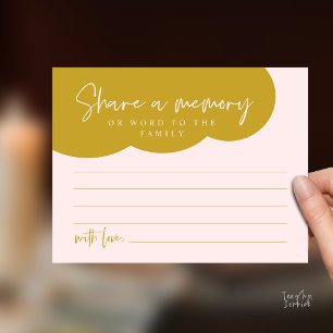 Tarjeta de servicio funerario, comparte un recuerd