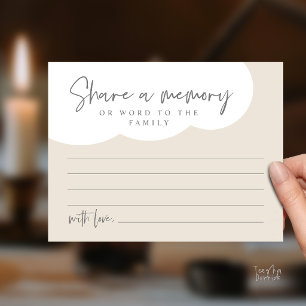 Tarjeta de servicio funerario, comparte un recuerd