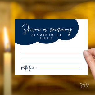 Tarjeta de servicio funerario, comparte un recuerd