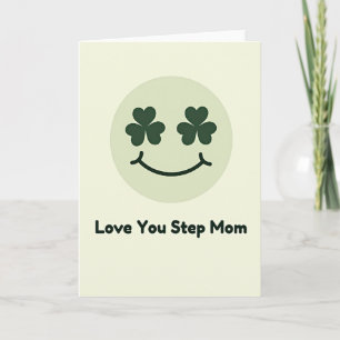 Tarjeta de Shamrock de Madre Política que Dice 'Te