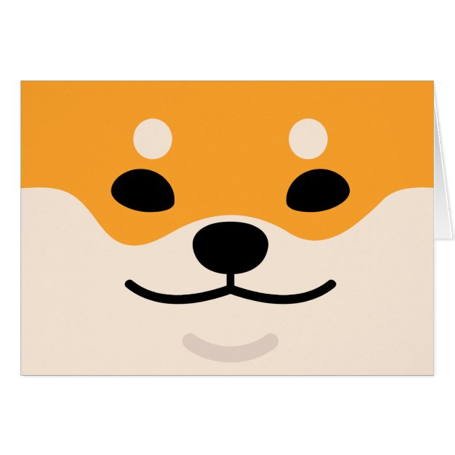 Tarjeta de Shiba Inu (Anverso (Horizontal))