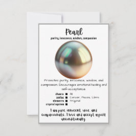 Tarjeta de significación Pearl Crystal
