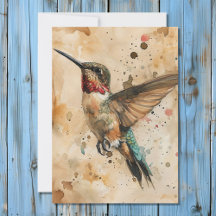 Tarjeta de significado animal Hummingbird Totem Sp