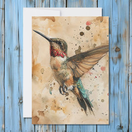 Tarjeta de significado animal Hummingbird Totem Sp