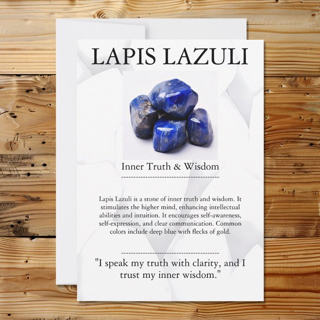 Tarjeta de significado de cristal - Lapis Lazuli (Subido por el creador)