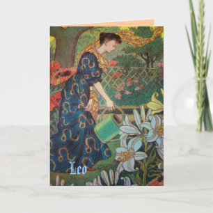 Tarjeta de Signo Astrológico "Leo"
