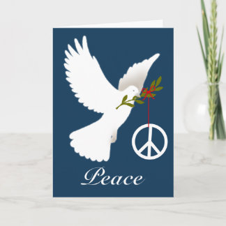 Tarjeta de signo de paz