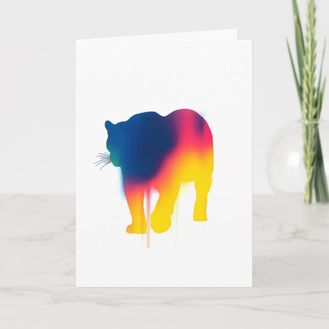 Tarjeta de silicona de leopardo de pintura con spr (Anverso)