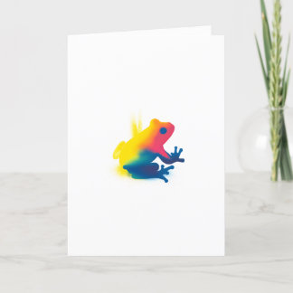 Tarjeta de silueta de escarcha de pintura para pin