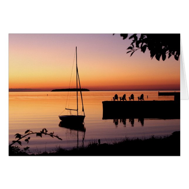 Tarjeta de silueta solar (Anverso (Horizontal))