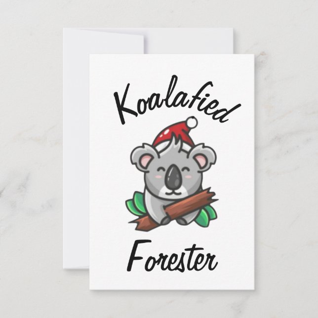 Tarjeta de silvicultor Koalafied (Anverso)