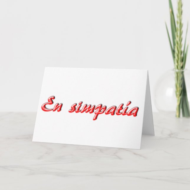 Tarjeta de simpatía (Anverso)