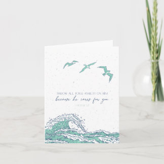 Tarjeta de simpatía Biblia Motivadora Verse Script