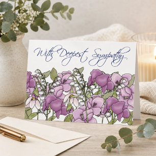 Tarjeta de simpatía botánica – Jardín de guisantes