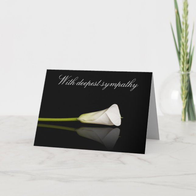Tarjeta de simpatía Calla lily (Anverso)
