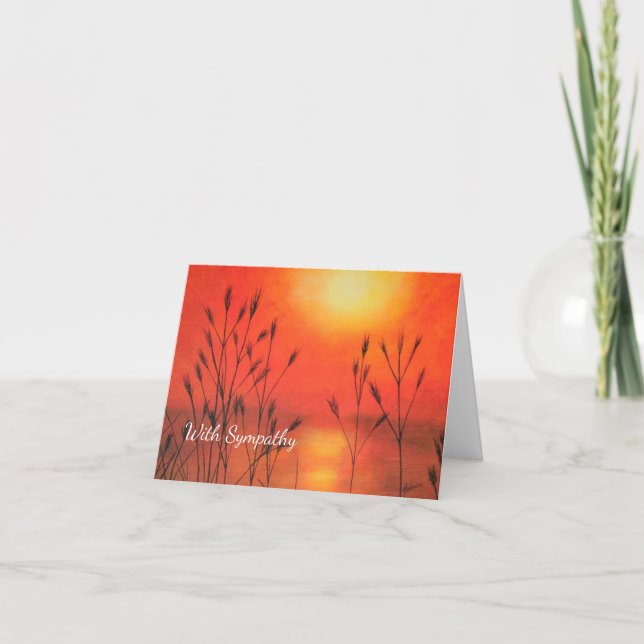 Tarjeta de simpatía Calm Sunset (Anverso)