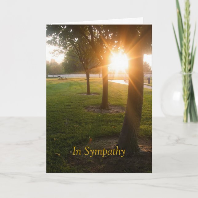 Tarjeta de simpatía con diseño Sunset (Anverso)
