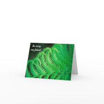 Tarjeta de simpatía con Green Fern