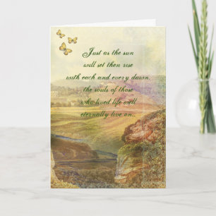 Tarjeta de simpatía con mariposa amarilla