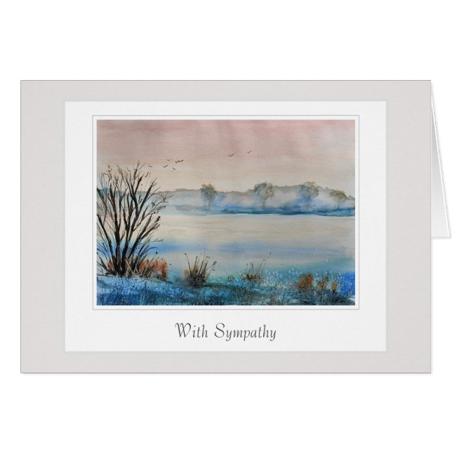 Tarjeta de simpatía con un verso solidario (Anverso (Horizontal))