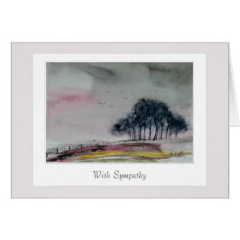 Tarjeta de simpatía con un verso solidario