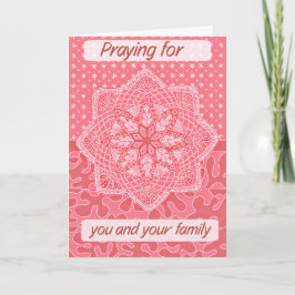 Tarjeta de simpatía cristiana Diseño de Doodle Ros