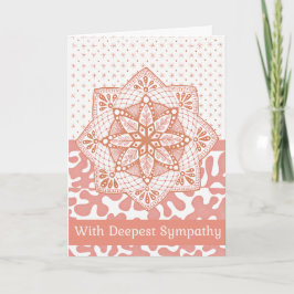 Tarjeta de simpatía cristiana Peachy Color Doodle 