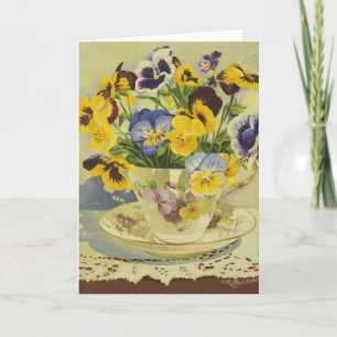 Tarjeta de simpatía de 1187 pansies en equipo