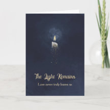 Tarjeta de simpatía de acuarela La Luz Permanece