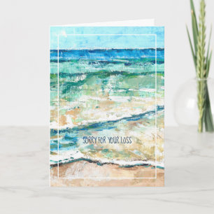 Tarjeta De Simpatía De Arte Pintado En La Playa Co