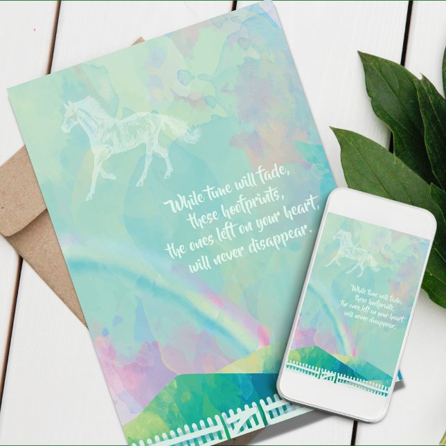 Tarjeta de Simpatía de Caballo, Tarjeta de Condole (Horse Sympathy Cards)