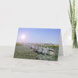 Tarjeta de simpatía de campo de granja