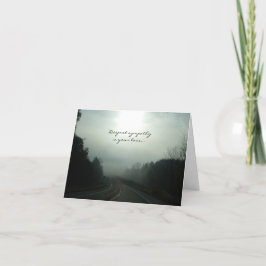 Tarjeta de simpatía de Foggy Road