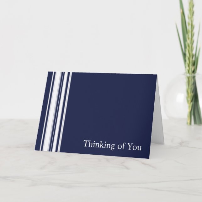 Tarjeta de simpatía de franjas azules (Anverso)