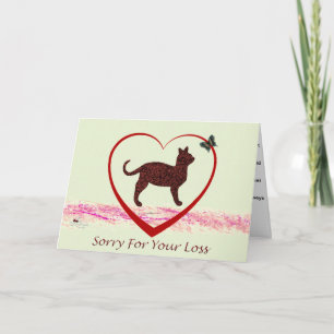 Tarjeta De Simpatía De Gato De mascota, Pérdida De