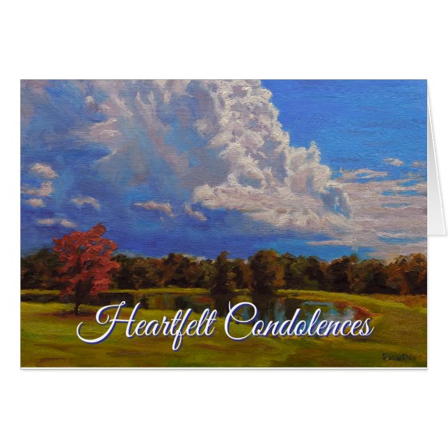 Tarjeta de simpatía de hermoso recuerdo (Anverso (Horizontal))