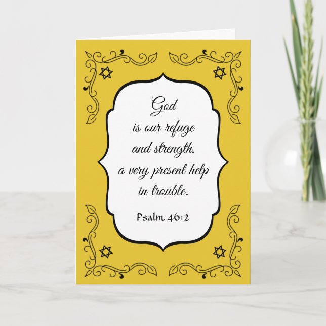 Tarjeta de simpatía de la Biblia Verse (Anverso)