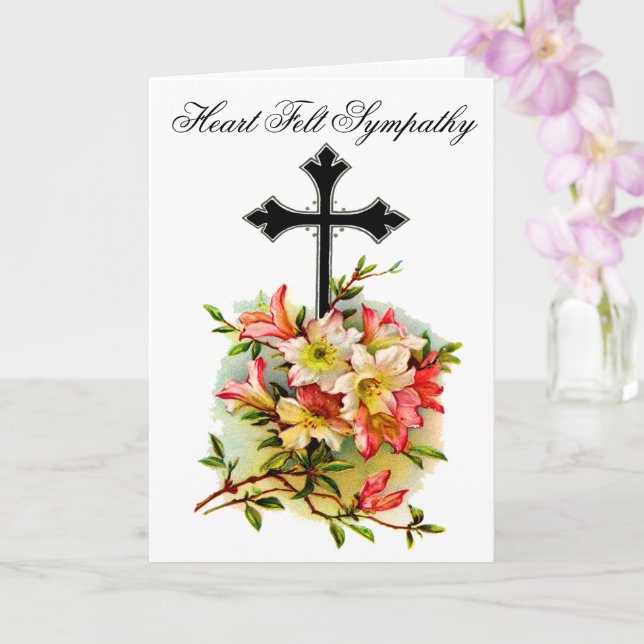 Tarjeta de simpatía de la Cruz de Flores Negras 17 (Orquídea)