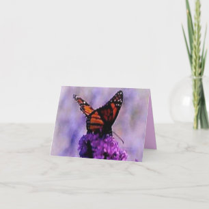 Tarjeta de simpatía de la mariposa monarca