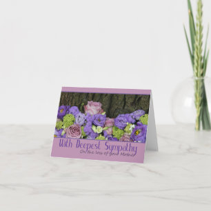 Tarjeta de simpatía de la Rosa de pérdida de la ma