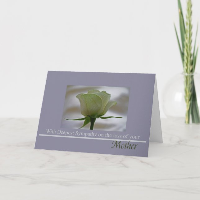 Tarjeta de simpatía de la Rosa de pérdida de la ma (Anverso)