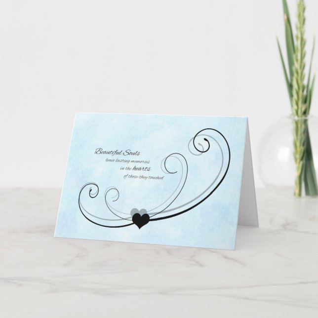 Tarjeta de simpatía de las almas hermosas (Anverso)